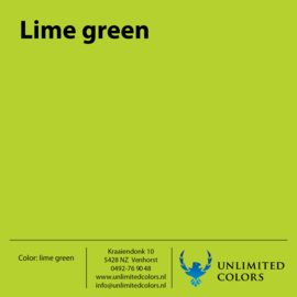 Kleurenstaal Lime groen glans