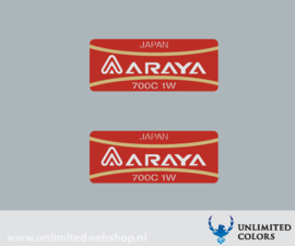 Araya 700C 1W velg sticker - 2 stuks