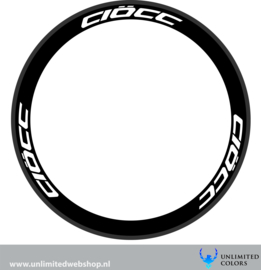 Ciocc wheel stickers, 6 pieces