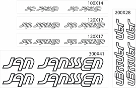Jan Janssen stickers outline