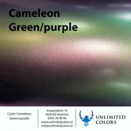Kleurenstaal  Kameleon mat groen/paars mat