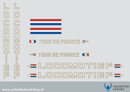 Locomotief Tour de France stickerset