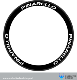 Pinarello oud logo velg stickers 1, 6 stuks