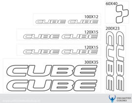 Cube stickers outline