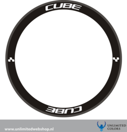 Cube wheel decals 2 new font, 8 pieces