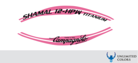 Campagnolo shamal 12-hpw  titanium stickerset