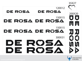 De Rosa Stickers new font