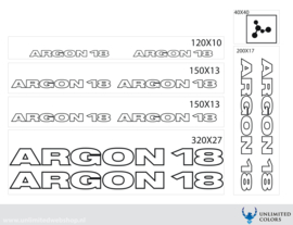 Argon 18 stickers outline