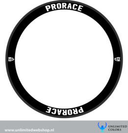 Prorace wheel stickers 2, 8 pieces