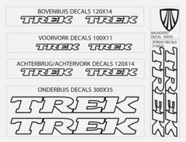Trek stickers old font outline