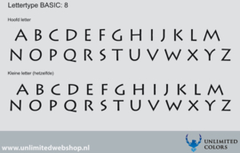 Lettertype basic 8