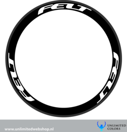 Felt velg stickers 1, 6 stuks