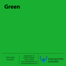 Color swatch Green RAL 6018 gloss