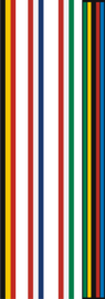Vlaggen Nederland, België, Italië en WK