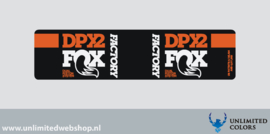 Fox DPX2 demper sticker