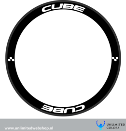 Cube velg stickers 2, 8 stuks