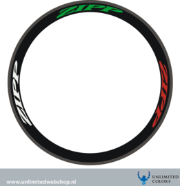 Zipp velg stickerset, 6 stuks