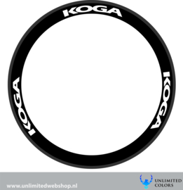 Koga velg stickers 1, 6 stuks