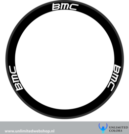 BMC velg stickers, 6 stuks