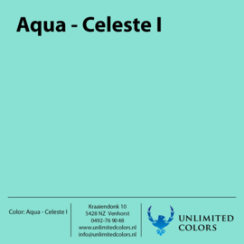 Kleurenstaal  Aqua - Celeste I mat