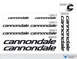 Cannondale font 2 stickers