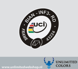 UCI sticker Bianchi Infinito CV BIAN-INF3-RD
