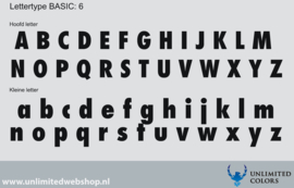 Lettertype basic 6