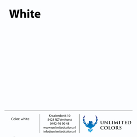 Color swatch White matt