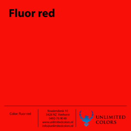 Kleurenstaal Fluor rood glans