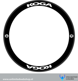 Koga velg stickers 2, 8 stuks