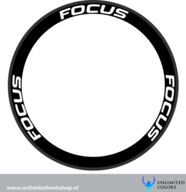 Focus velg stickers 1, 6 stuks