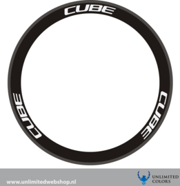 cube wheel decals 1 new font, 6 pieces