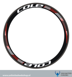 Cole velg stickers, 4 stickers