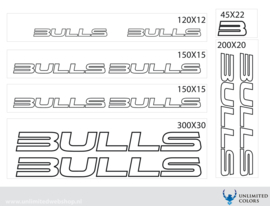 Bulls sticker outline