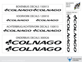 Colnago stickers nieuw lettertype