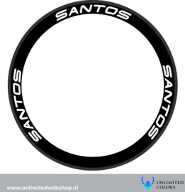 Santos velg stickers, 6 stuks