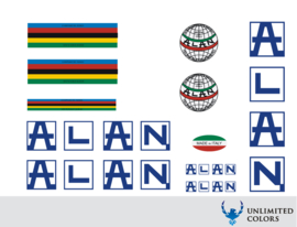 Alan stickerset