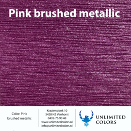 Color swatch Pink brushed metallic gloss
