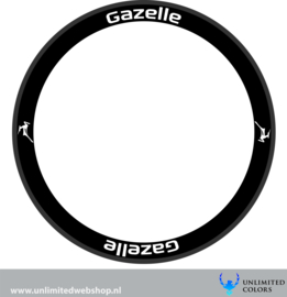Gazelle wheel stickers 2, 8 pieces