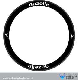 Gazelle velg stickers 2, 8 stuks