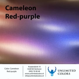Kleurenstaal  Kameleon rood/paars mat