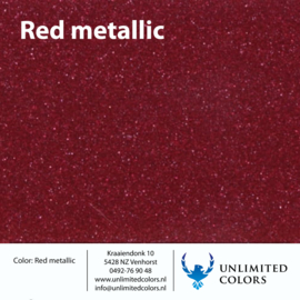 Kleurenstaal Rood metallic glans