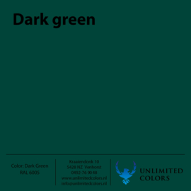 Color swatch Dark green RAL 6005 matt