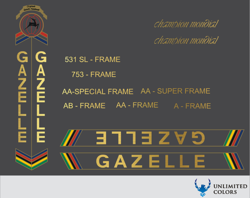 Kan worden berekend Kinematica Geld rubber 1. Gazelle Champion Mondial | Gazelle | unlimited-colors