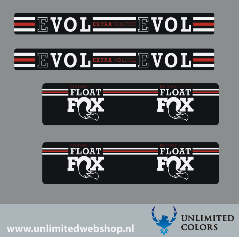 Fox Float demper stickers | Fox | Colors