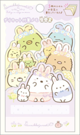 Sumikko Gurashi Fushigina Usagi no Oniwa Sticky Notes Paars