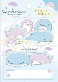Jinbesan shark sticky notes