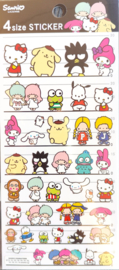 Sanrio stickers 4 formaten