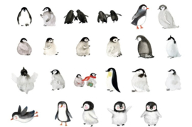 Penguin stickerdoosje