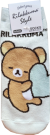 Rilakkuma sokken blauw hart